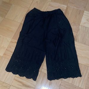 NWT Anthropologie Eyelet culottes